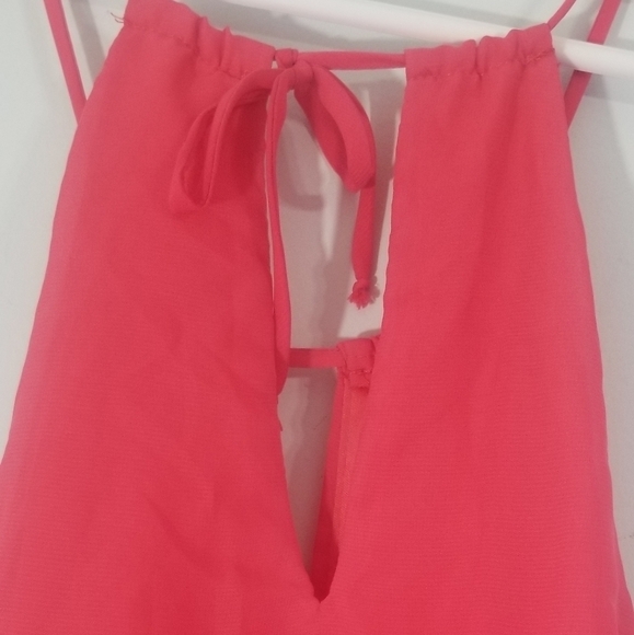 B. Smart Party Dress. Peephole Chest. Neck Tie. Loose Top Hug Bottom. Size 5/6. - Picture 2 of 5